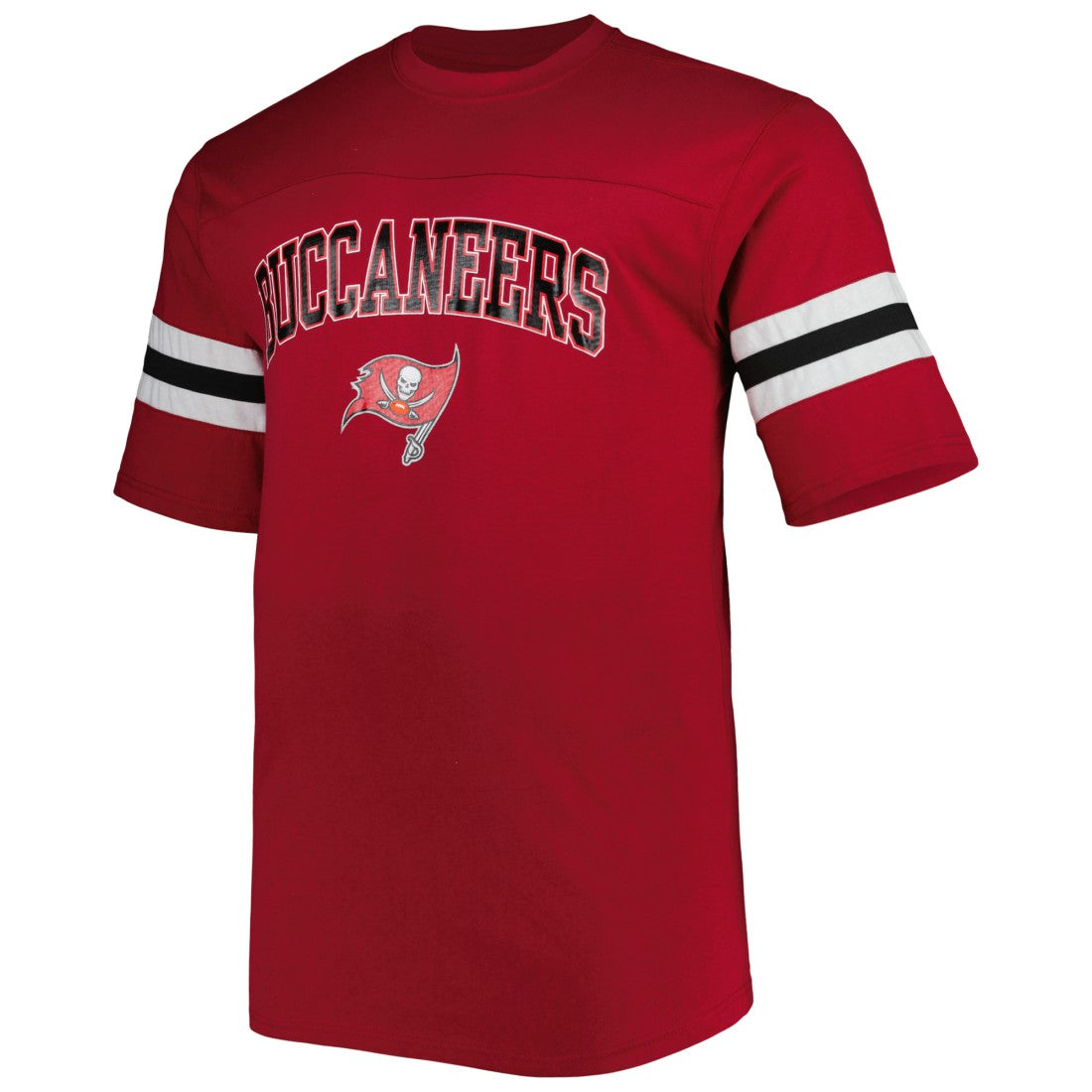 Tampa Bay Buccaneers Big & Tall Arm Stripe T-Shirt Red - NFL