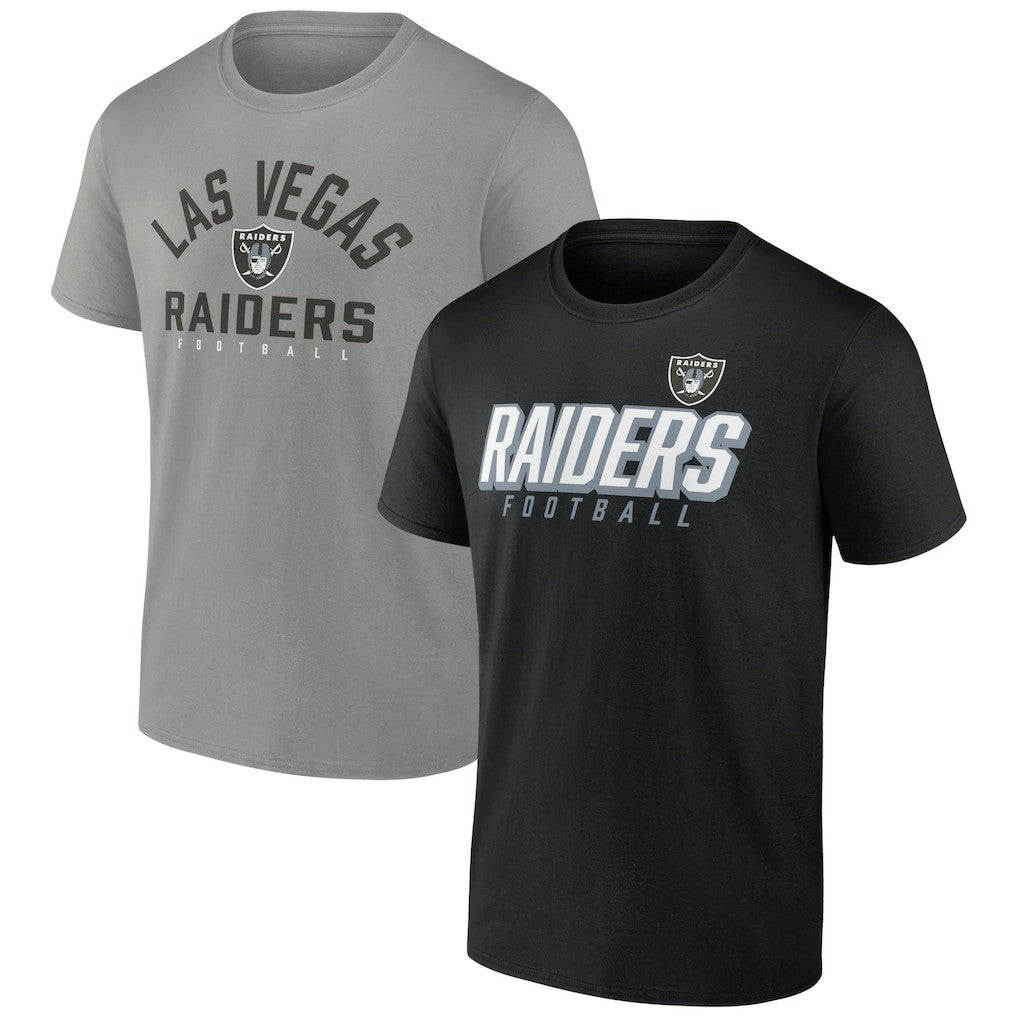 Las Vegas Raiders Player Pack T-Shirt Combo Set Black/Silver - Fanatics