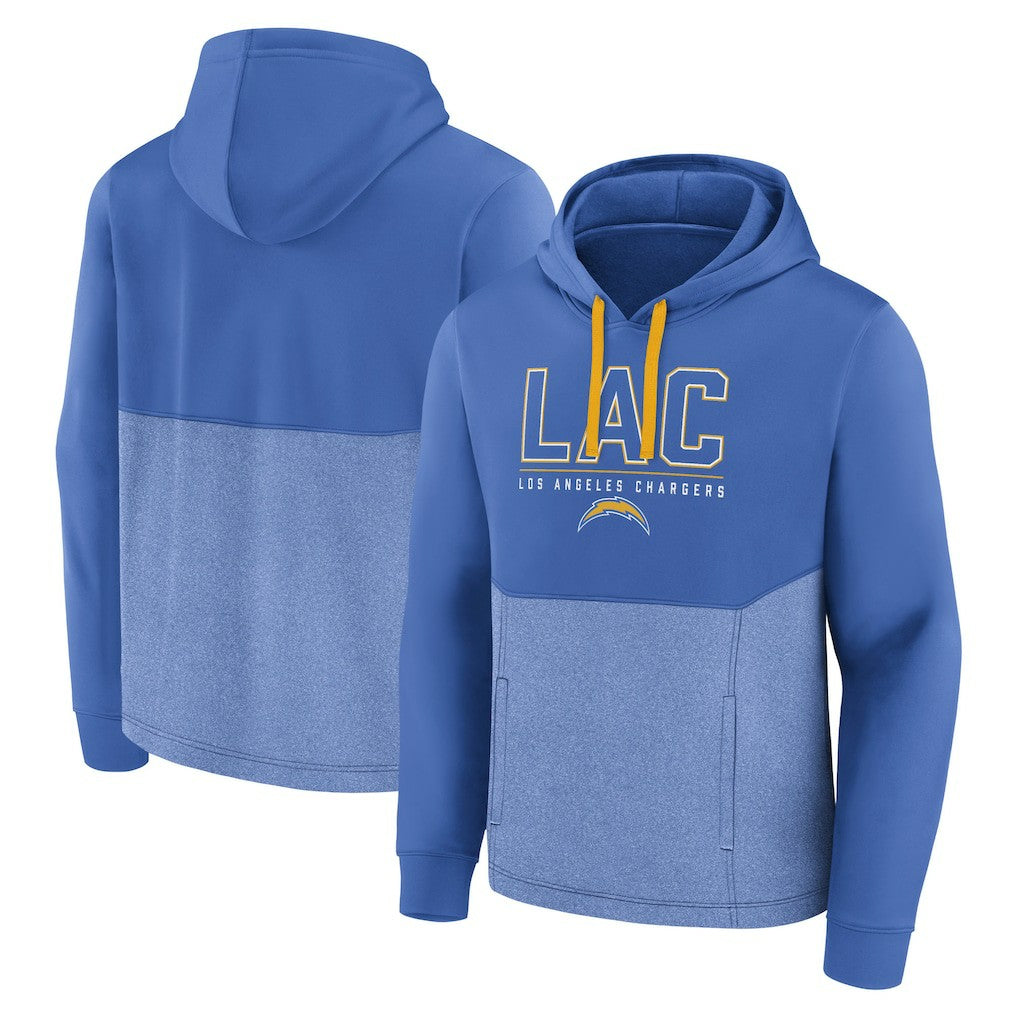 Los Angeles Chargers Successful Tri-Blend Pullover Hoodie Powder Blue - Fanatics