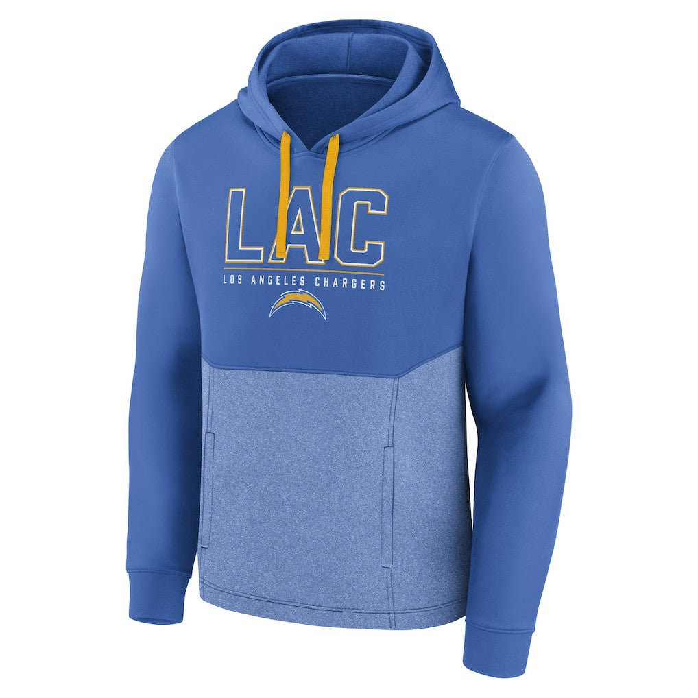 Los Angeles Chargers Successful Tri-Blend Pullover Hoodie Powder Blue - Fanatics