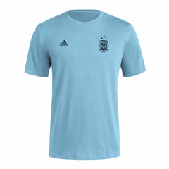 Adidas Argentina National Team Crest T-Shirts - Light Blue