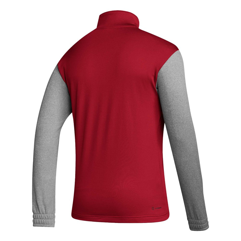 Adidas Spain National Team Crest Long Sleeve Half-Zip Top - Red