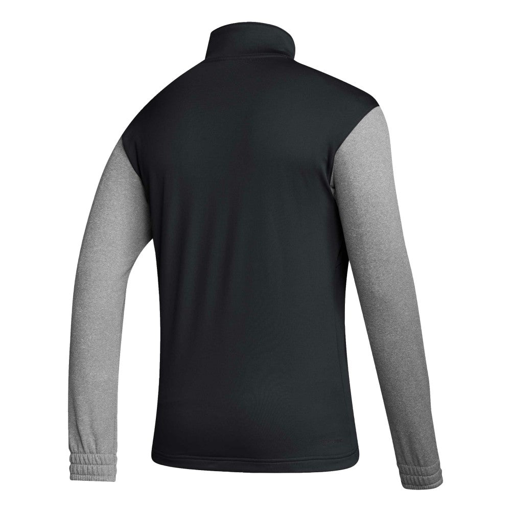 Adidas Mexico National Team Crest Long Sleeve Half-Zip Top - Black