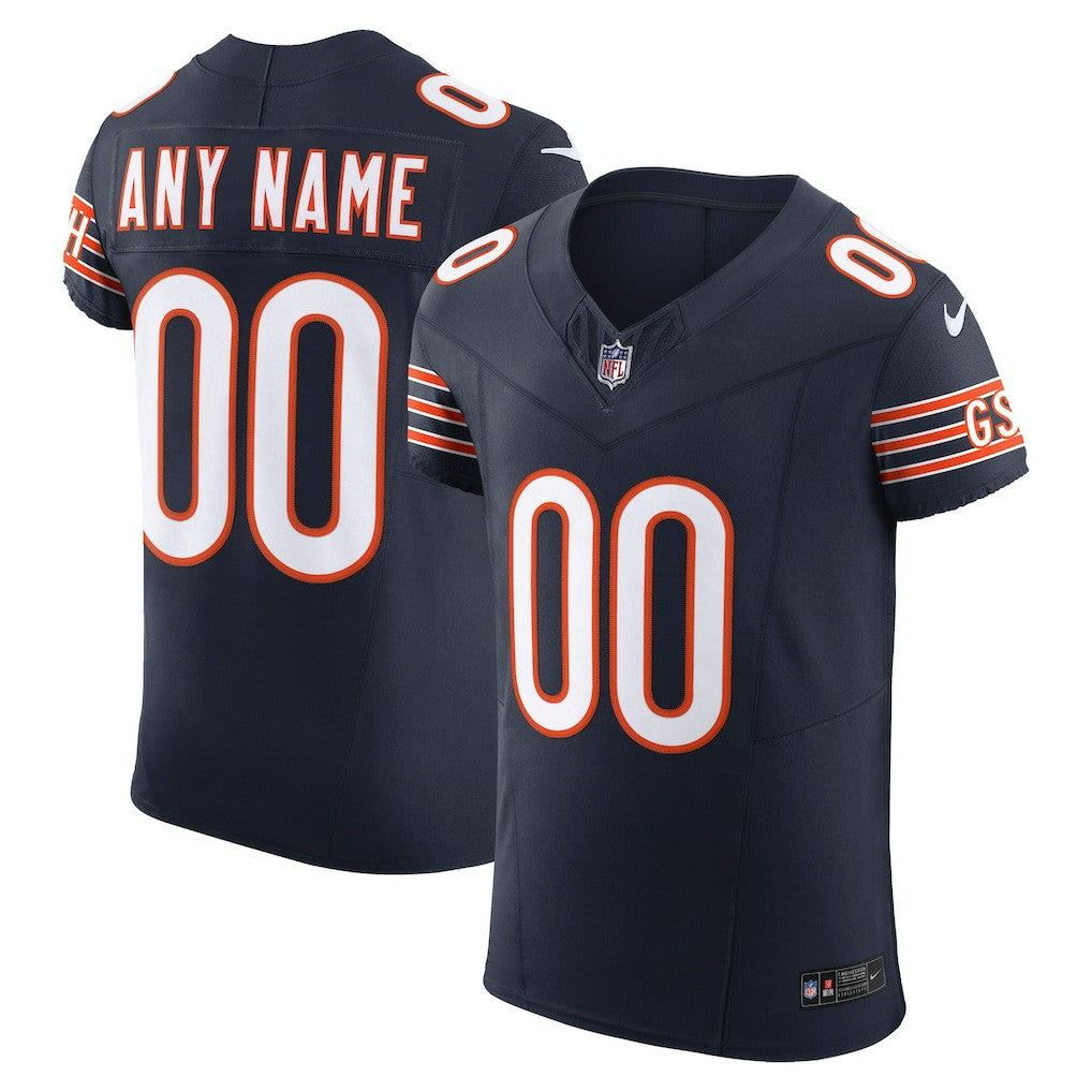 Chicago Bears Vapor F.U.S.E. Elite Custom Jersey Navy - Nike