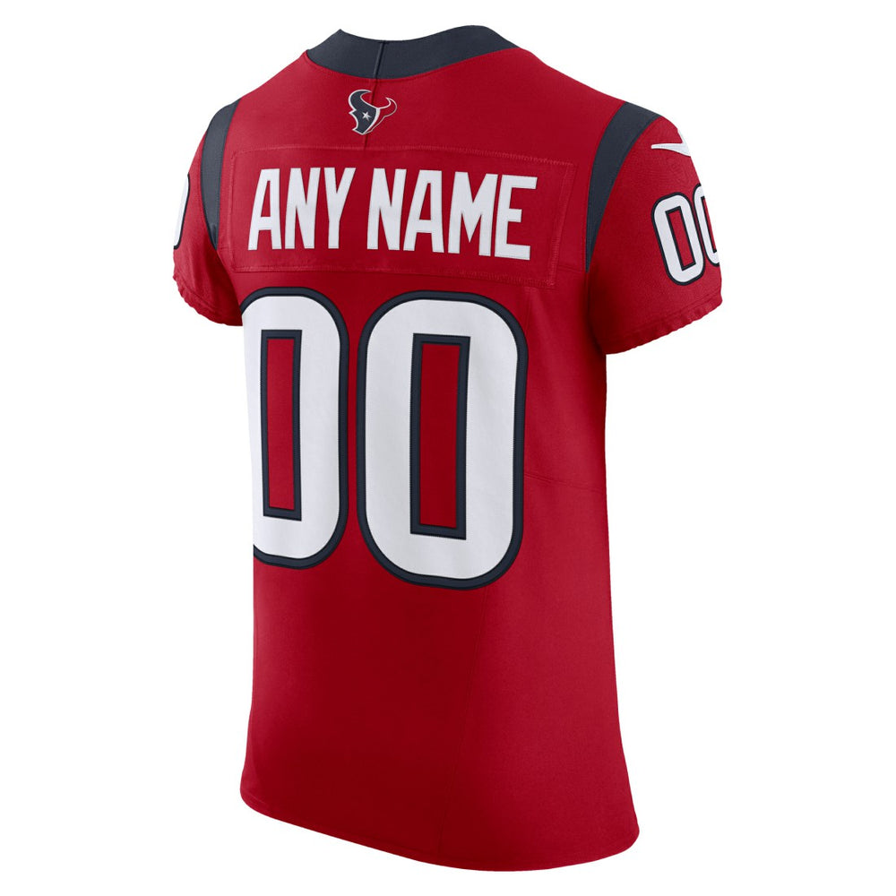 Houston Texans Alternate Vapor F.U.S.E. Elite Custom Jersey Red - Nike