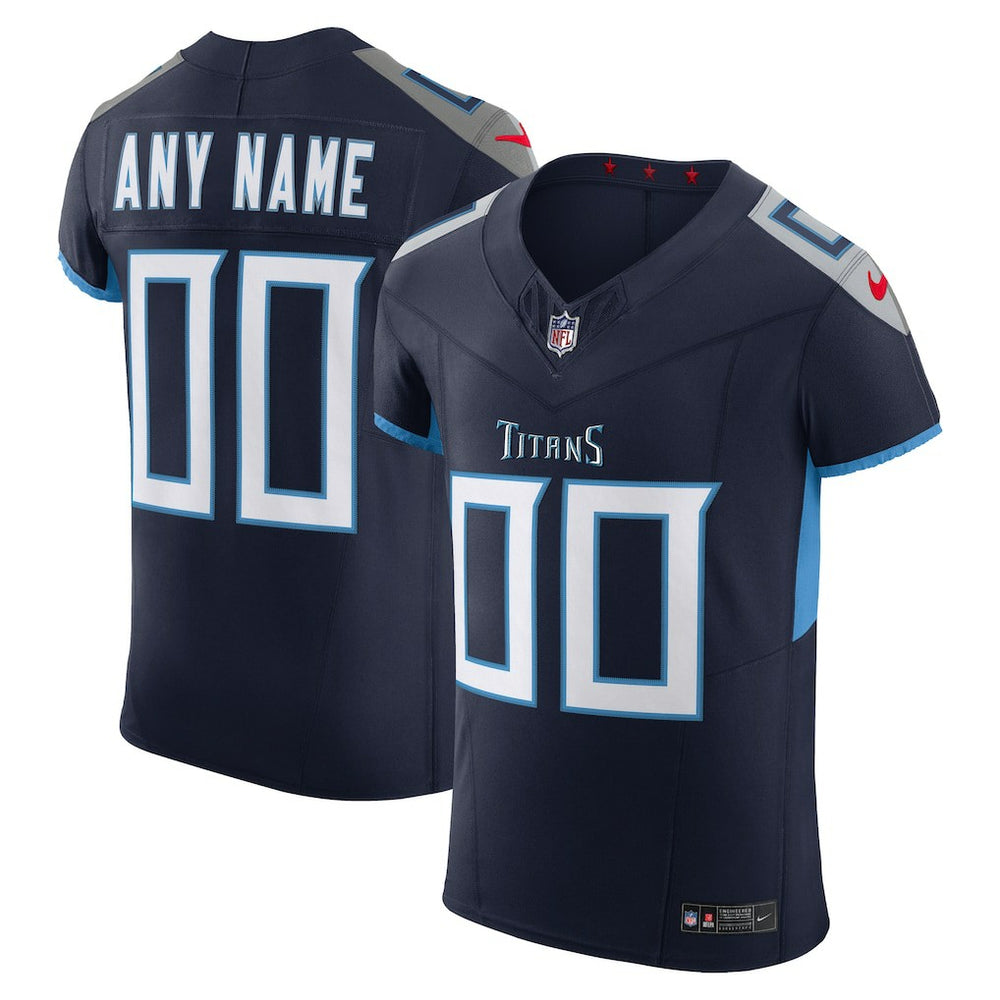 Tennessee Titans Vapor F.U.S.E. Elite Custom Jersey Navy - Nike