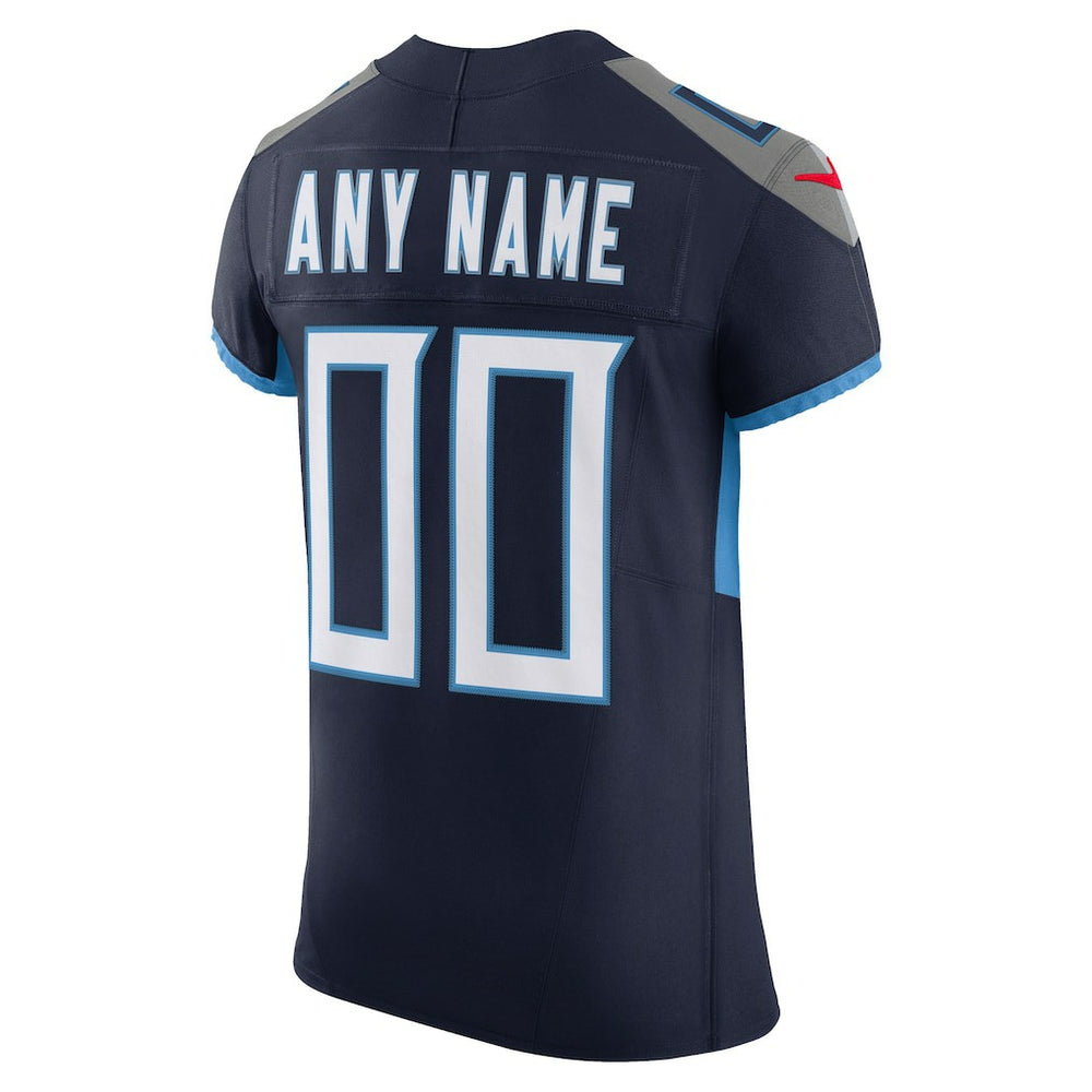 Tennessee Titans Vapor F.U.S.E. Elite Custom Jersey Navy - Nike