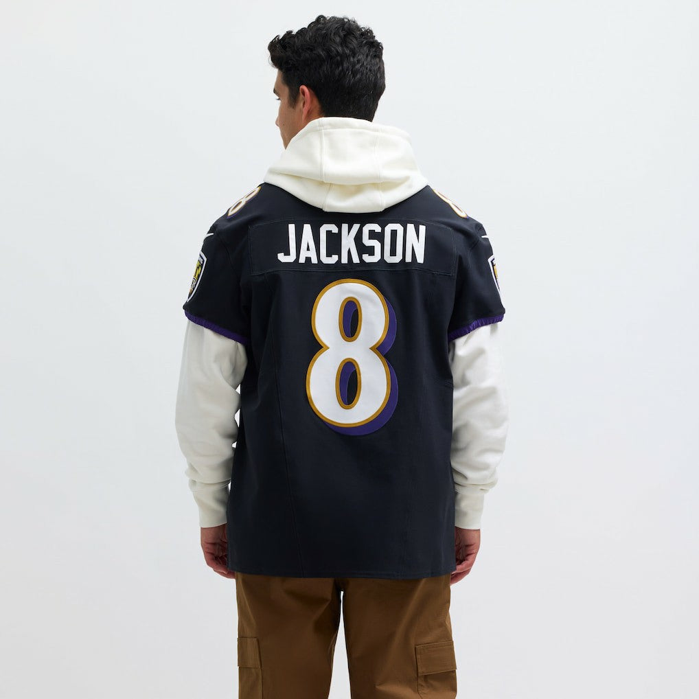 Lamar Jackson Baltimore Ravens Alternate Vapor F.U.S.E. Elite Jersey Black - Nike