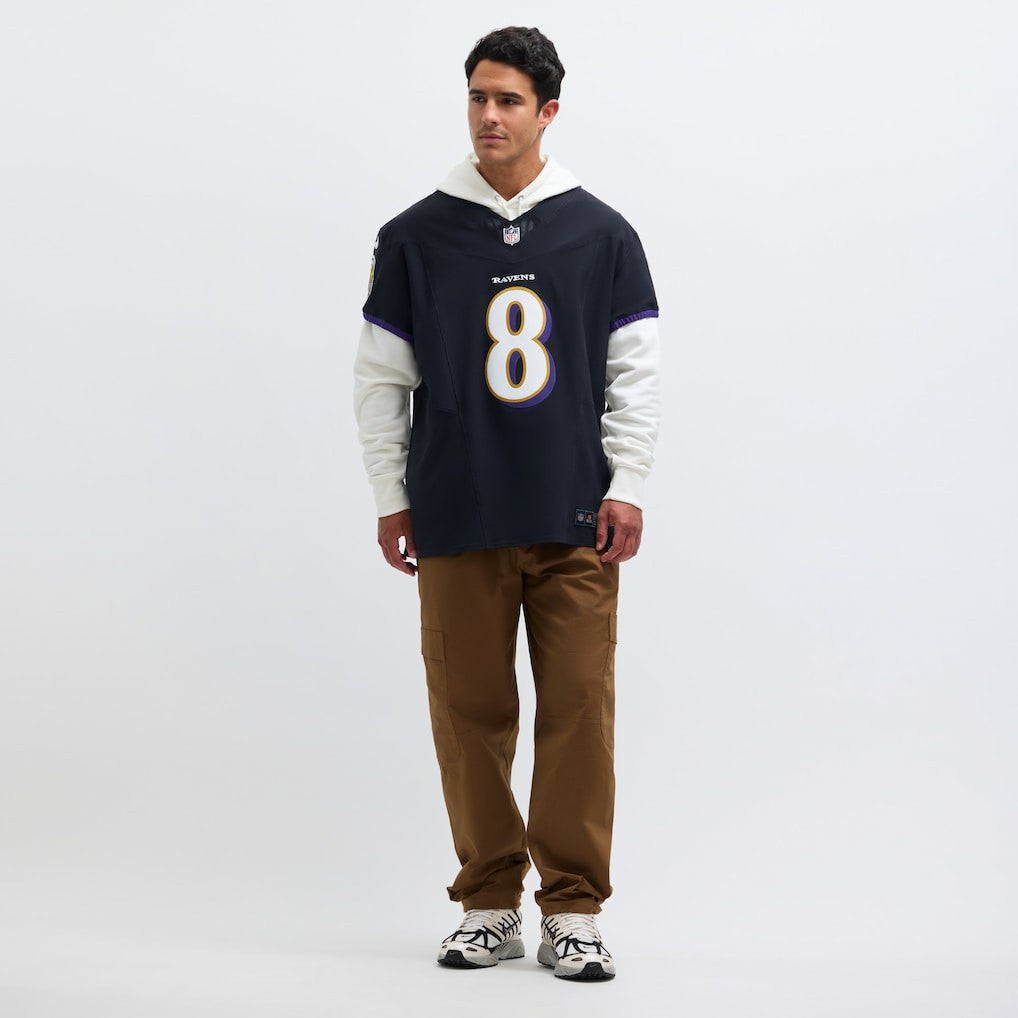 Lamar Jackson Baltimore Ravens Alternate Vapor F.U.S.E. Elite Jersey Black - Nike