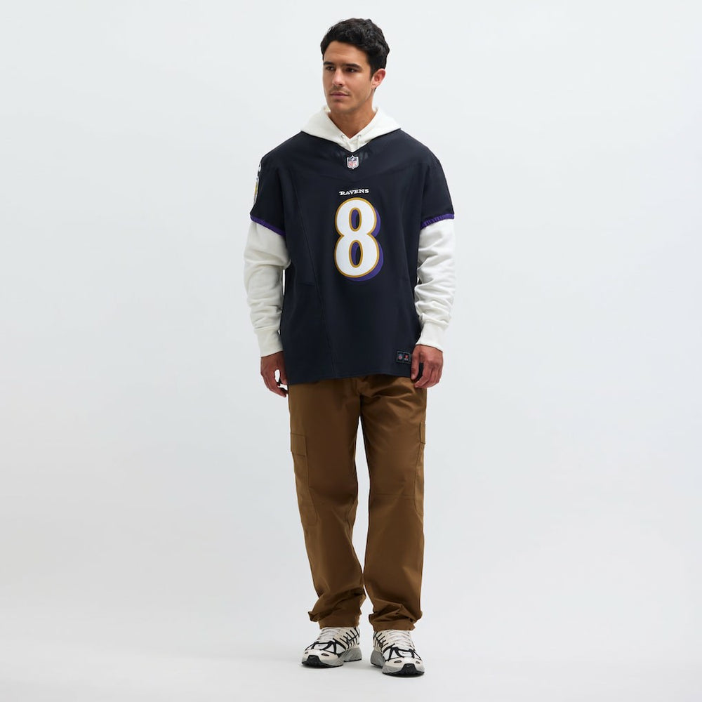 Lamar Jackson Baltimore Ravens Alternate Vapor F.U.S.E. Elite Jersey Black - Nike