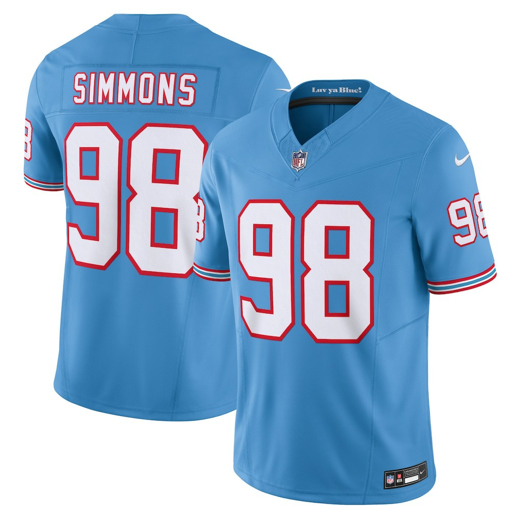 Jeffery Simmons Tennessee Titans Vapor F.U.S.E. Limited Jersey Light Blue - Nike