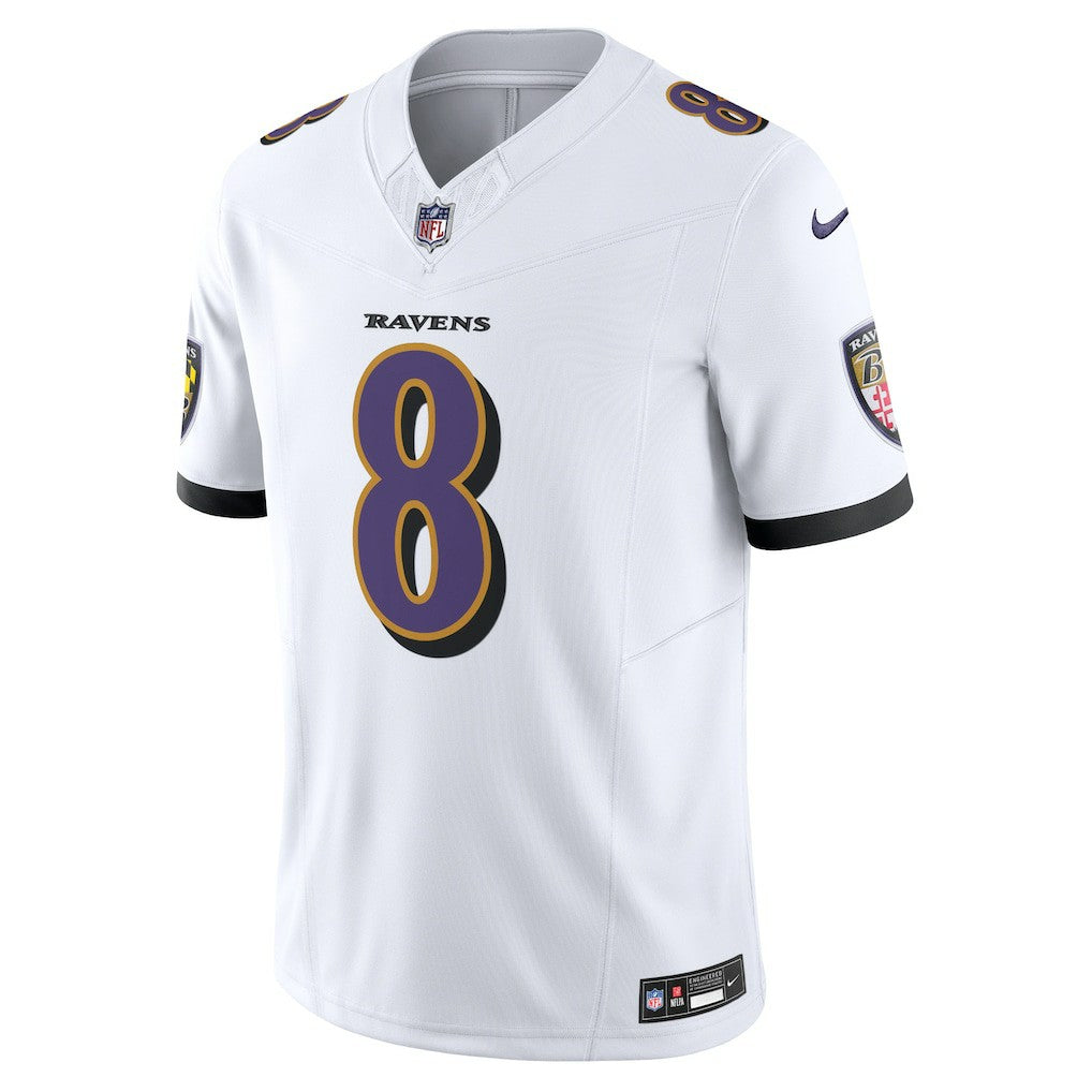 Lamar Jackson Baltimore Ravens Vapor F.U.S.E. Limited Jersey White - Nike