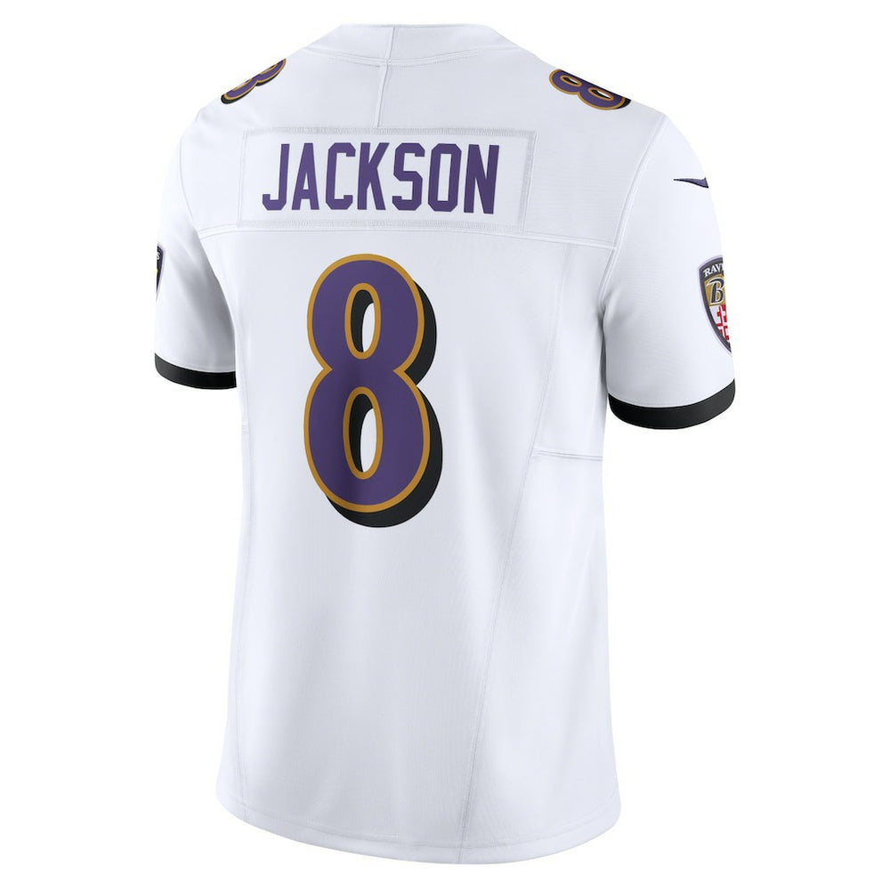 Lamar Jackson Baltimore Ravens Vapor F.U.S.E. Limited Jersey White - Nike