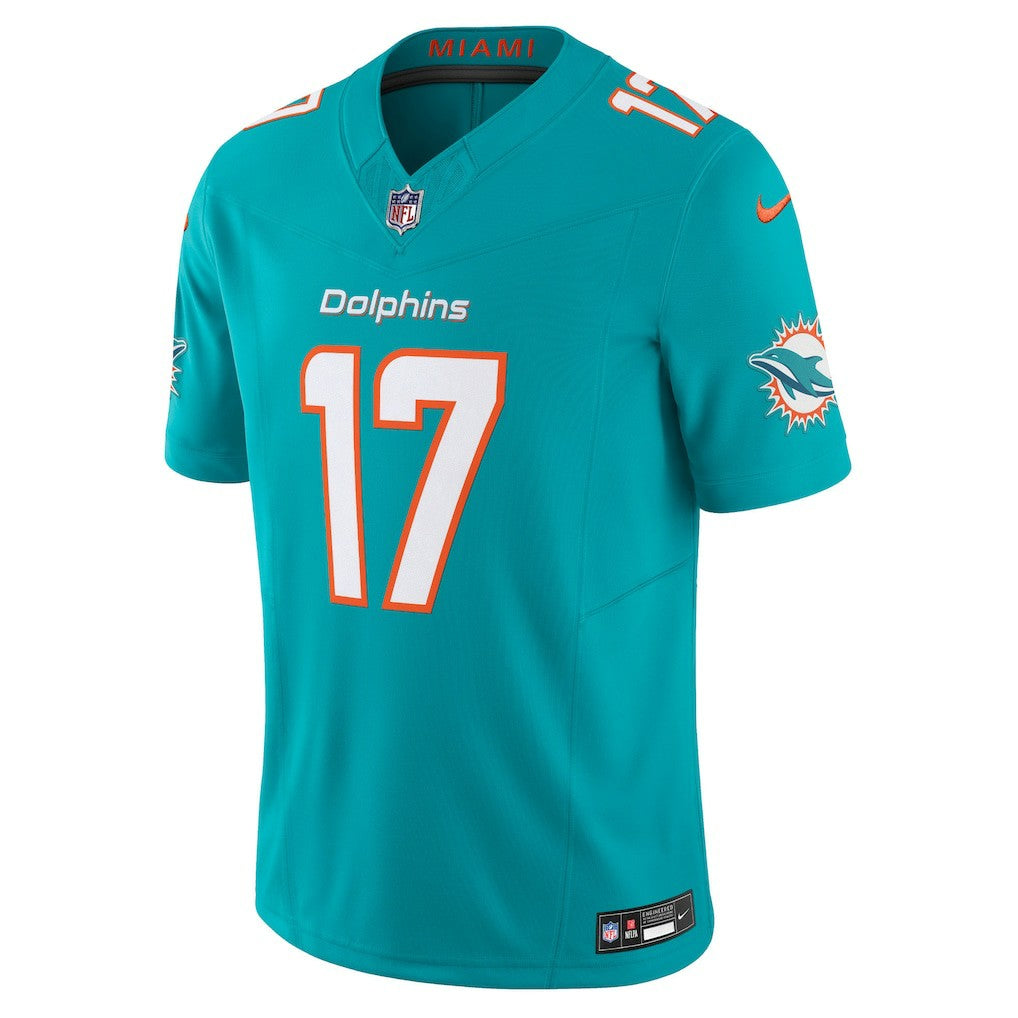 Jaylen Waddle Miami Dolphins Vapor F.U.S.E. Limited Jersey Aqua - Nike