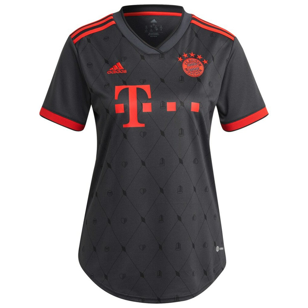 Adidas Leroy Sané Bayern Munich Women's 2022/23 Third Replica Player Jerseys - Charcoal