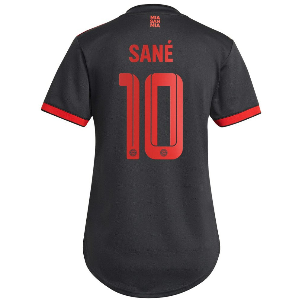 Adidas Leroy Sané Bayern Munich Women's 2022/23 Third Replica Player Jerseys - Charcoal