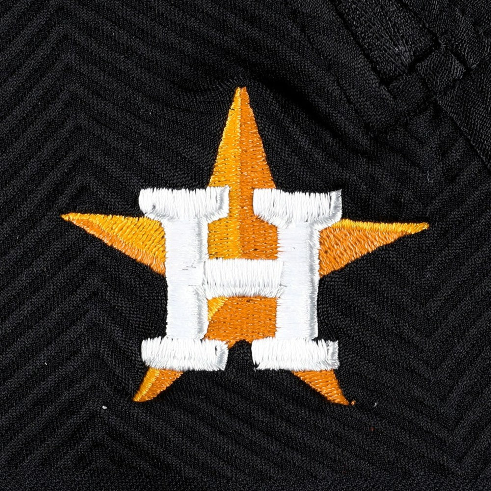 Houston Astros Levelwear Women's Verse Asymmetrical Raglan Tri-Blend Quarter-Zip Jacket Clearance