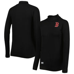 Boston Red Sox Levelwear Women's Verse Asymmetrical Raglan Tri-Blend Quarter-Zip Jacket Clearance