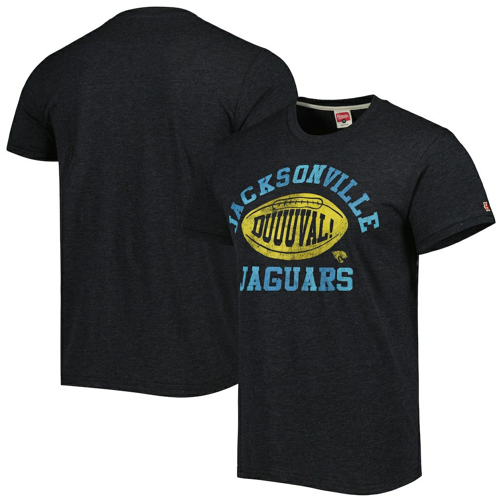Jacksonville Jaguars Homage Duval Hyper Local Tri-Blend T-Shirt Black - NFL