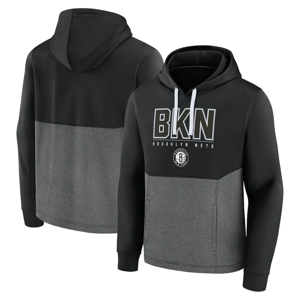 Fanatics - Brooklyn Nets Successful Tri-Blend Pullover Hoodie - Black