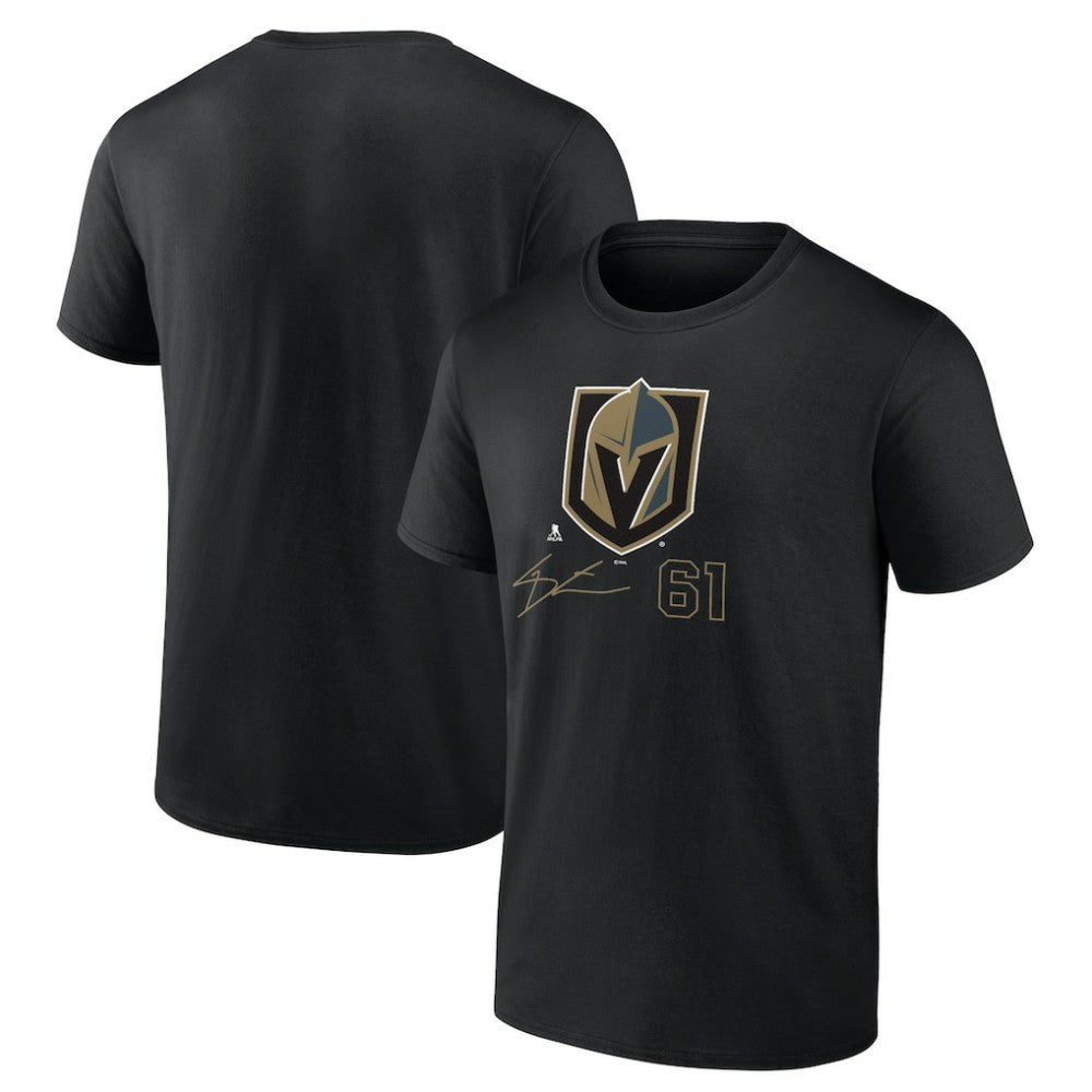 Mark Stone Vegas Golden Knights Fanatics Name and Number T-Shirt Black