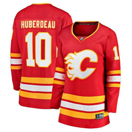 Jonathan Huberdeau Calgary Flames Fanatics Women's Home Breakaway Player Jersey - Red | NHL Jerseys