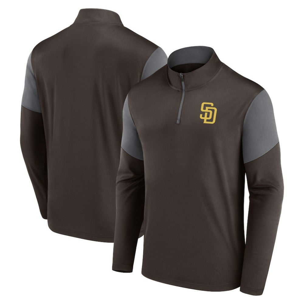 San Diego Padres Fanatics Logo Quarter-Zip Top Online
