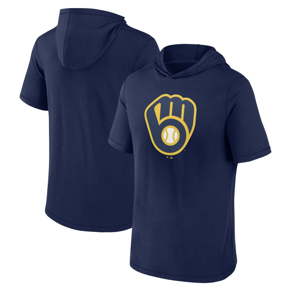 Milwaukee Brewers Fanatics Short Sleeve Hoodie T-Shirt for sale