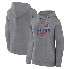 Chicago Cubs Fanatics Women's Script Favorite Lightweight Pullover Hoodie Clearance