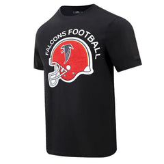 Atlanta Falcons Pro Standard Red Helmet Wordmark T-Shirt Black - NFL