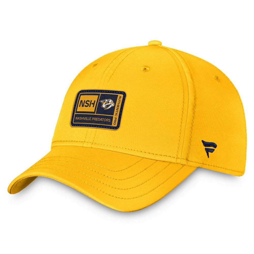 Nashville Predators - Fanatics Authentic Pro Training Camp Flex Hat – Gold