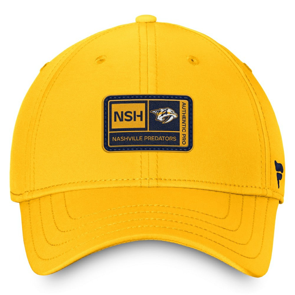 Nashville Predators - Fanatics Authentic Pro Training Camp Flex Hat – Gold