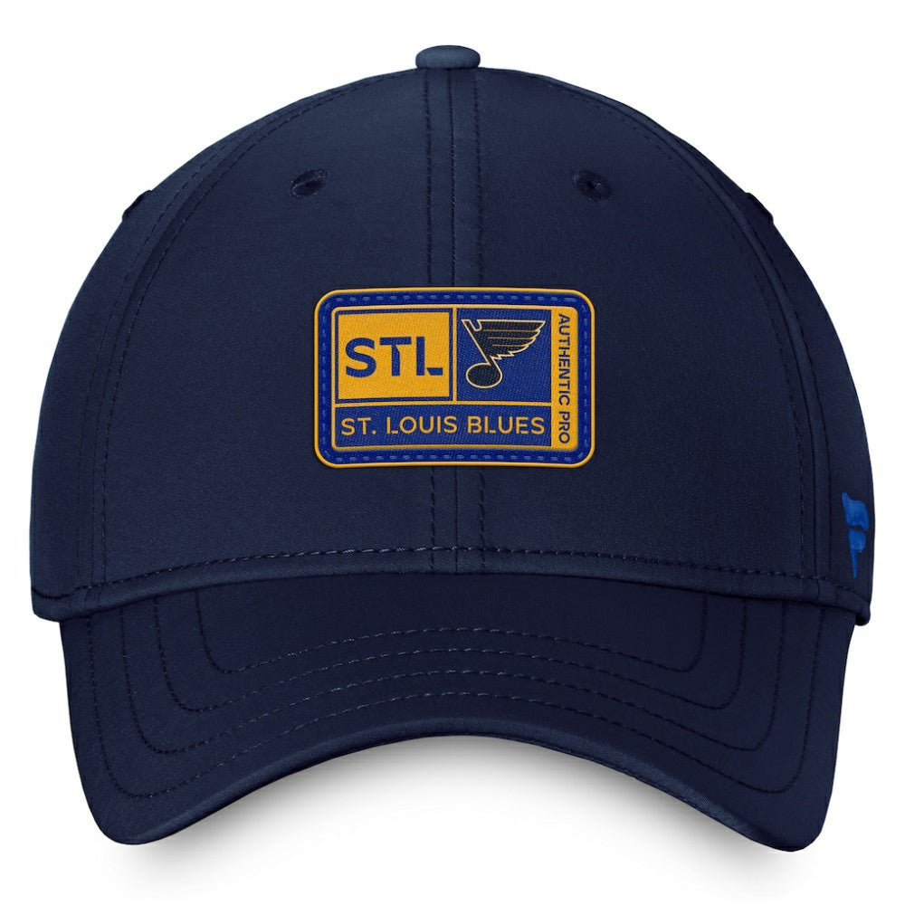 St. Louis Blues - Fanatics Authentic Pro Training Camp Flex Hat – Navy