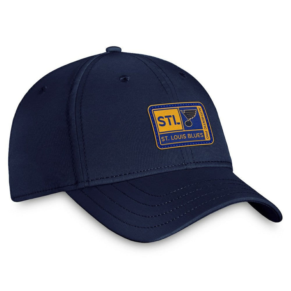 St. Louis Blues - Fanatics Authentic Pro Training Camp Flex Hat – Navy