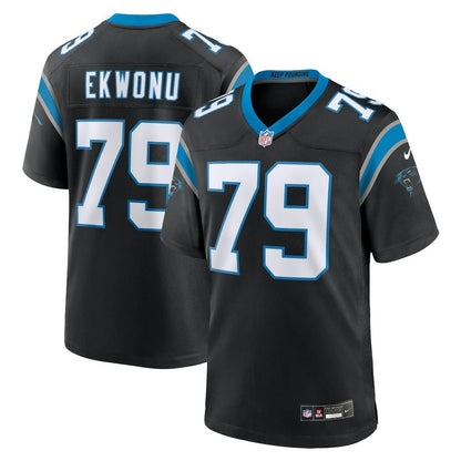 Ikem Ekwonu Carolina Panthers Game Jersey - Black | NFL Jerseys