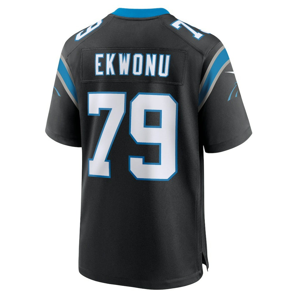 Ikem Ekwonu Carolina Panthers Game Jersey Black - Nike