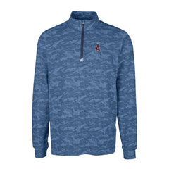 Los Angeles Angels Cutter & Buck Big & Tall Traverse Camo Print Stretch Quarter-Zip Pullover Top discount