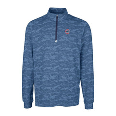 Chicago Cubs Cutter & Buck Big & Tall Traverse Camo Print Stretch Quarter-Zip Pullover Top Sale