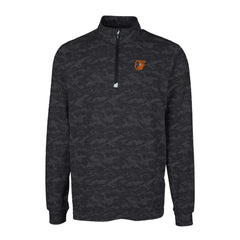 Baltimore Orioles Cutter & Buck Traverse Camo Print Stretch Quarter-Zip Pullover Top Online