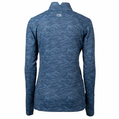 Cleveland Guardians Cutter & Buck Women's Traverse Camo Print Stretch Quarter-Zip Pullover Top Clearance