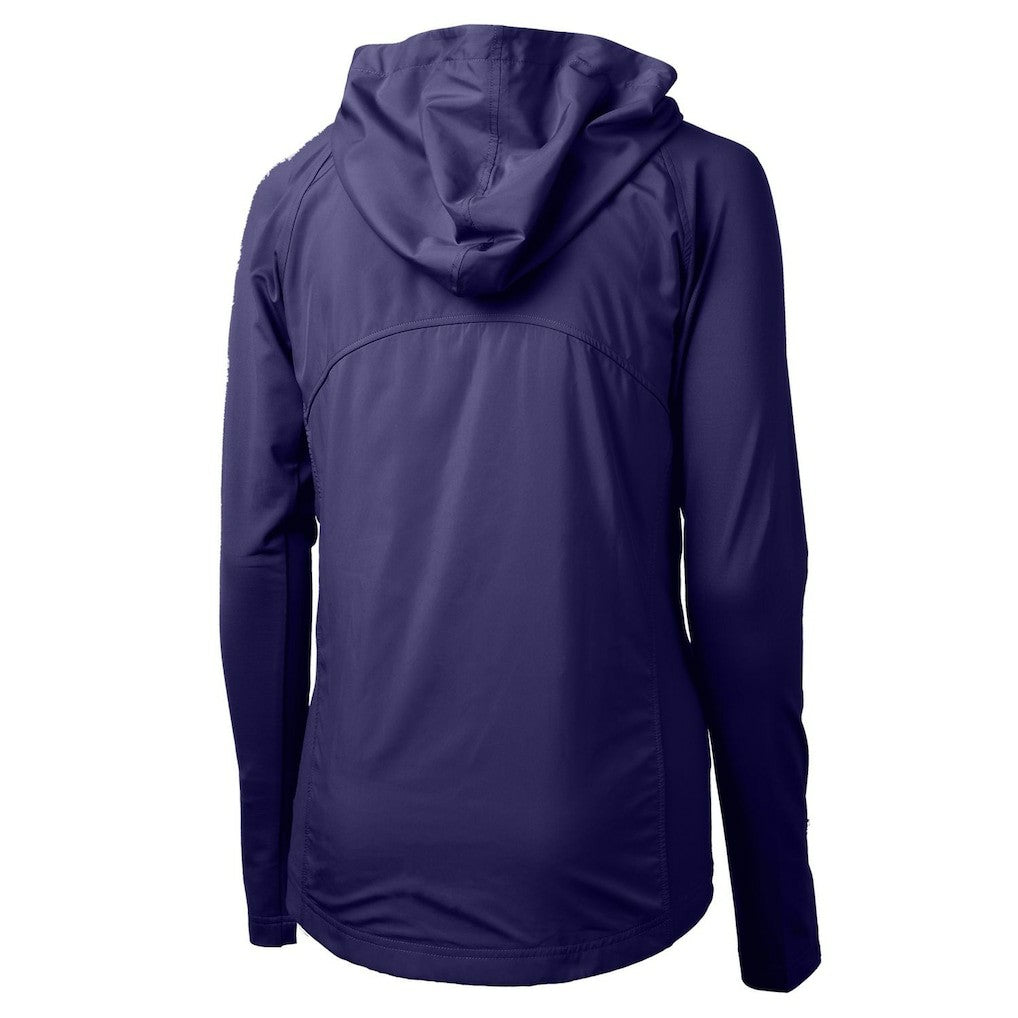 Baltimore Ravens Cutter & Buck Women's Adapt Eco Knit Hybrid Recycled Full-Zip Hoodie Purple - NFL