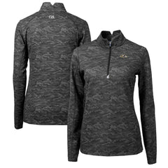 Baltimore Ravens Cutter & Buck Women's Traverse Camo Print Stretch Quarter-Zip Pullover Top Black - NFL