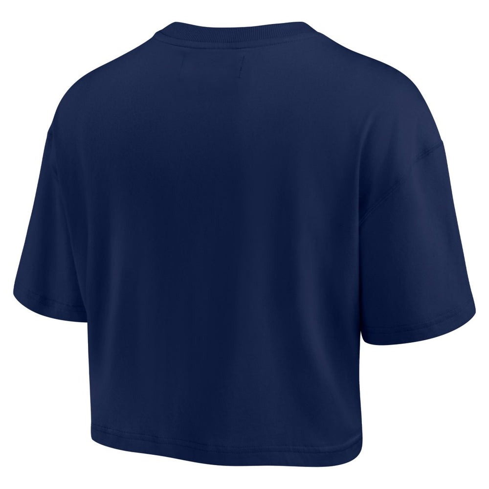 Denver Broncos Women's Elements Super Soft Boxy Cropped T-Shirt Navy - Fanatics