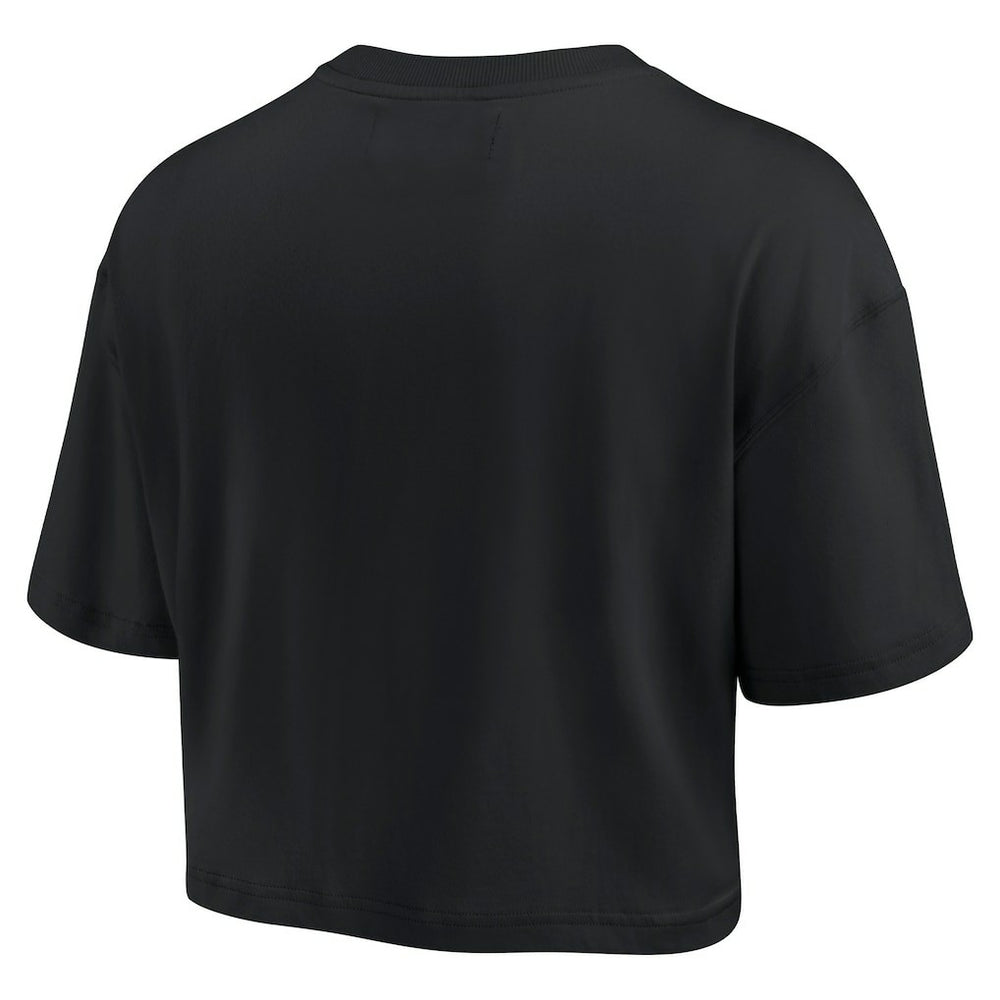 Kansas City Chiefs Women's Elements Super Soft Boxy Cropped T-Shirt Black - Fanatics