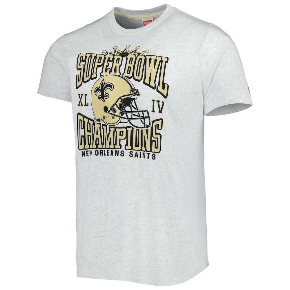New Orleans Saints Homage Champs Hyper Local Tri-Blend T-Shirt Ash - NFL