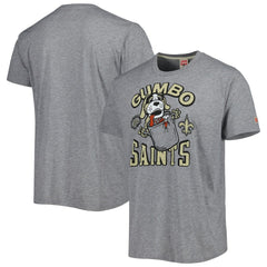 New Orleans Saints Homage Gumbo Hyper Local Tri-Blend T-Shirt Gray - NFL