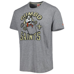 New Orleans Saints Homage Gumbo Hyper Local Tri-Blend T-Shirt Gray - NFL