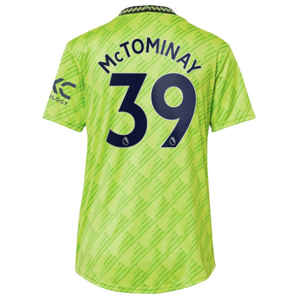 Adidas Scott McTominay Manchester United Women's 2022/23 Third Replica Player Jerseys - Neon Green