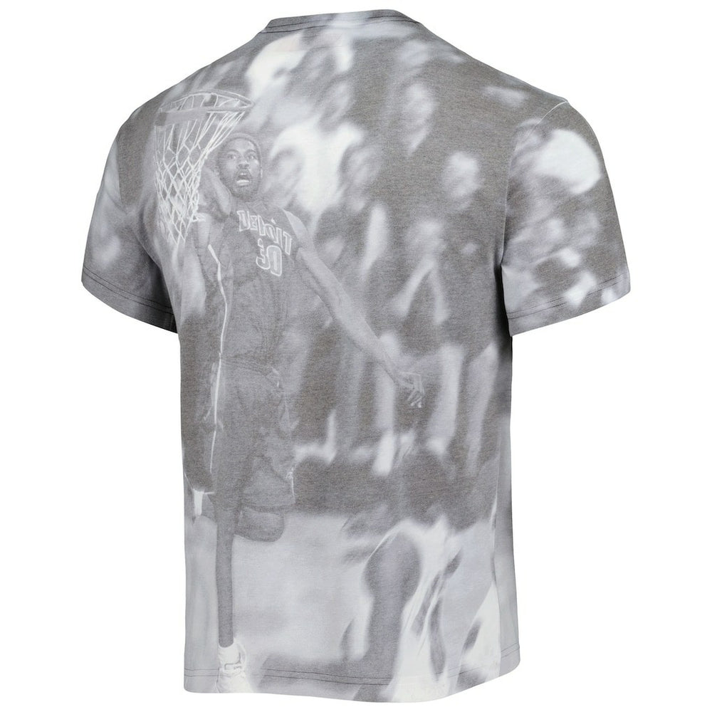 Mitchell & Ness - Rasheed Wallace Detroit Pistons Above The Rim T-Shirt - Heather Gray