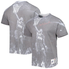Mitchell & Ness - Clyde Drexler Houston Rockets Above The Rim T-Shirt - Heather Gray